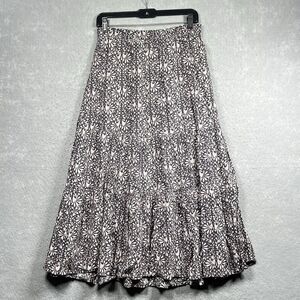 Faherty Maxi Skirt Womens Size XS Multicolored Floral Linen Blend Boho